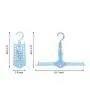 Space Saving Hnagers,【2 Pack】Multi-Functional Magic Hangers 12 in 1 Telescopic Foldable Household Hook, Suit Hangers Closet Organizer for Clothes Belts (Blue) Space Saving Hnagers,【2 Pack】Multi-Functional Magic Hangers 12 in 1 Telescopic Foldable Household Hook, Suit Hangers Closet Organizer for Clothes Belts (Blue)