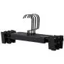 5Pcs Trousers Organizer Flat Hook Pants Hanger Clothes Home Wardrobe Storage Rack Non Slip Solid Wood Adult Closet with Clip