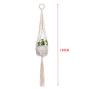 WAOving 3pcs/set Macrame Plant Hanger Cotton Rope Hanging Basket Flower Pots Net Decor