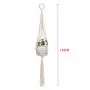 WAOving 3pcs/set Macrame Plant Hanger Cotton Rope Hanging Basket Flower Pots Net Decor WAOving 3pcs/set Macrame Plant Hanger Cotton Rope Hanging Basket Flower Pots Net Decor
