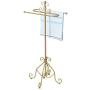 Free Standing Towel Rack for Bathroom, Metal Towel Holder Coat Rack for Living Room, Towel Bar Rack, Clothes Hanger and Accessories Stand, 33×33×98 cm,Gold