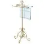 Free Standing Towel Rack for Bathroom, Metal Towel Holder Coat Rack for Living Room, Towel Bar Rack, Clothes Hanger and Accessories Stand, 33×33×98 cm,Gold