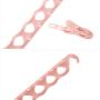 ETbotu Bathrooms Hanger Rack Clothespin Portable Multifunctional Hanging Drying Rack for Home Kitchen Travel Storage Pink 4816.81.5cm