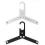 10PC Random Color Portable Travel Clothes Hanger Decoration Non-Slip Sturdy Aluminum Alloy Foldable Rack Outdoor Drying Clothe Storage Closet