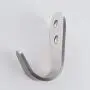 KES Wall Hook SUS 304 Stainless Steel J Hooks Bathroom Towel Hooks Bath Shower Hat Coat Metal Hooks 3mm-Thick Heavy Duty Multiple 5-Hook Pack Brushed Finish, A2062-P5