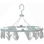 2pcs Random Color Foldable Round Clothes Hanger Rack Socks Clips Suitable for Travel and Home use. Home Travel, Home, etc Laundry