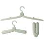 lzndeal Folding Travel Clothes Hangers PP Adjustable Shoulder Clothes Rack for Adult Children