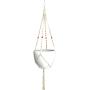 Macrame Plant Hanger Cotton 4 Legs 48 Inch For Indoor Outdoor, Living Room, Kitchen, Deck, Patio, High and Low Ceiling and Fits Round & Square Pots, Unique Design and Hand Knotted for Pot Size 10"-12"