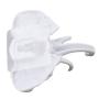TraveT Elephant Head Single Wall Hook Hanger Animal Shaped Coat Hat Hook Wall Decor