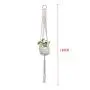 Flosky 3pcs/Set Macrame Plant Hanger Hanging Basket Flowerpot Holder Lifting Rope Home Flosky 3pcs/Set Macrame Plant Hanger Hanging Basket Flowerpot Holder Lifting Rope Home