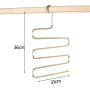 KIPB Closet Stainless Steel Practical Home Organizer Multi Layer Multifunctional Space Saving Storage S Shape Pants Hanger Clothes
