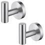 KES Bathroom Wall Towel Hooks No Drill Heavy Duty Robe Hook Holder SUS304 Stainless Steel Brushed 2 Pack, A2164DG-2-P2
