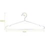 Jetdio 17.7& Stainless Steel Strong Metal Wire Hangers Clothes Hangers, Coat Hanger, Standard Suit Hangers, Ideal for Everyday Use, 30 Pack