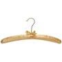 FloridaBrands Anti Slip Satin Padded Hangers Earthtone Soft Fabric with Gold Hook - Heavy Duty for Womens Clothes, Coat, Blouse, Sweaters, Dresses, Clothing - Set of 12