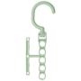 5 Holes Clothes Hanger Organizer Multi-Function 360 Rotating Clothes Rack with Handle 10pcs Random Color