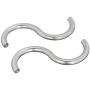 Umbra Halo Magnetic Holdbacks for Curtain Panels, Set of 2, Nickel