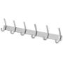 Bosszi sus 304 Coat Rack with 6 Hooks, Wall Hangers for Clothes and Great Wall Hanger for Bedroom, Bathroom, Foyer, Hallway, Brushed Finish