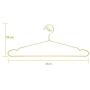 45CM Gold Strong Metal Wire Hangers Clothes Hangers, Coat Hanger, Standard Suit Hangers(20 pcs/Lot)