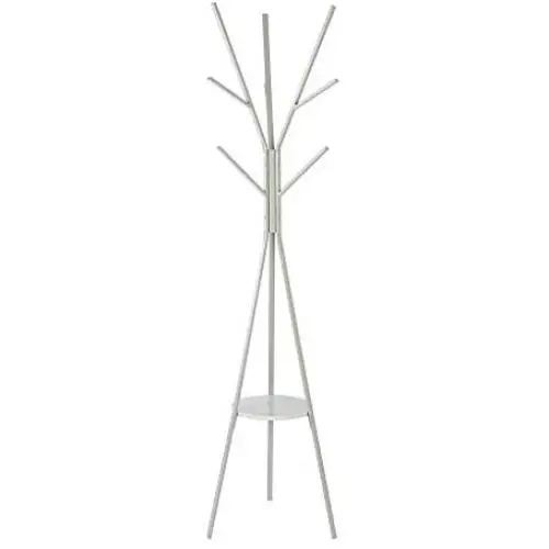 Zmsdt Coat Rack Metal Coat Rack Office Home Bedroom Hanger Clothes Scarf Hat Coat Rack (Color : Gray)