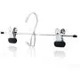 HANGERWORLD 12 Chrome 13.4inch Metal Pants Skirt Adjustable Black Non Slip Clip Coat Clothes Garment Hangers Accessory Hook HANGERWORLD 12 Chrome 13.4inch Metal Pants Skirt Adjustable Black Non Slip Clip Coat Clothes Garment Hangers Accessory Hook