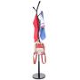 Aviat Coat Rack Free Standing Metal Holder,Easy Assembly&Sturdy&Vine Design,Tree Hallway/Entryway Coat Hanger Stand Storage Shelf for Clothes,Suits,Shoes,Bag Scarf [Ship from USA] (Black)