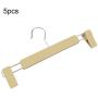 AUNMAS 5Pcs Pants Rack Trouser Hanger Clothes Rack with Clips for Household Use(1#)