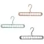 Cabilock Clothes Hanger 3pcs Practical 9 Holes Clothes Hanger Portable Clothing Storage Racks Wardrobe Clothing Organizer Coat Hook Storage Holder (Random Color) Cabilock Clothes Hanger 3pcs Practical 9 Holes Clothes Hanger Portable Clothing Storage Racks Wardrobe Clothing Organizer Coat Hook Storage Holder (Random Color)