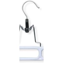 Honey-Can-Do HNG-01326 Plastic Pant Hanger with Clamp, 12-Pack