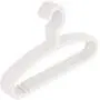 SAASNY Premium Quality Plastic Hangers,Kids Light-Weight Clothes Hangers 8 Plastic Hangers Nursery Hangers with Hooks for Baby,Toddler,Kids,Children (25,White) for Drying and Storage