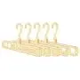 Regun 5Pcs Portable Multifunctional Folding Clothes Hangers 9 Holes Space Saving Clothing Holder(Beige) Regun 5Pcs Portable Multifunctional Folding Clothes Hangers 9 Holes Space Saving Clothing Holder(Beige)