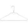 HANGERWORLD 20 Strong Extra Wide 18.11 inch Metal 13 Gauge Silver Galvanised Wire Clothes Garment Pants Bar Coat Hangers.