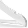 HANGERWORLD 36 White Wooden 11.8inch Kids Notched Coat Clothes Garment Hangers Non Slip Pants Bar