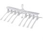 HomWe House Closet Clothes Hangers Space Saving Hangers Multi-Function Plastic Cascading Hanger 8 in 1 Set Magical Hanger in Chrome