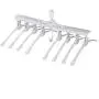 HomWe House Closet Clothes Hangers Space Saving Hangers Multi-Function Plastic Cascading Hanger 8 in 1 Set Magical Hanger in Chrome HomWe House Closet Clothes Hangers Space Saving Hangers Multi-Function Plastic Cascading Hanger 8 in 1 Set Magical Hanger in Chrome