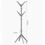HTDZDX Solid Wood Tree Coat Rack Stand Free Standing,Childrens Clothes Holder Living Room Bedroom Hangers Coat Hat Storage Rack, Dark Brown