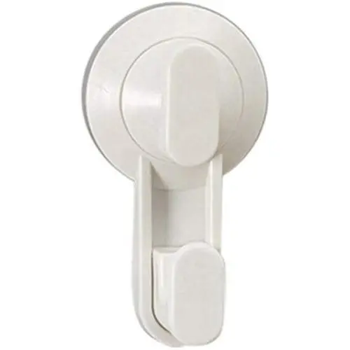 super1798 Wall Hook Kitchen Bathroom Powerful Vacuum Suction Cup Towel Clothes Hanger - White