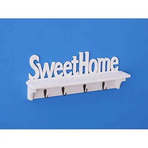 URBeauty Creative Wooden Wall Mounted Storage Organizer Wall Decor Hanger Decoration Tools for Hat Clothes Keys 47157cm Sweet Home Sign URBeauty Creative Wooden Wall Mounted Storage Organizer Wall Decor Hanger Decoration Tools for Hat Clothes Keys 47157cm Sweet Home Sign