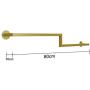 GWXYMJ Coat Rack Clothing Store Coat Rack, Wall-Mounted Wrought Iron Hanger Display Stand, Multifunctional Wall Vintage Hanging Clothes Pole (Size : 80cm) GWXYMJ Coat Rack Clothing Store Coat Rack, Wall-Mounted Wrought Iron Hanger Display Stand, Multifunctional Wall Vintage Hanging Clothes Pole (Size : 80cm)