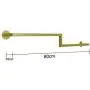 GWXYMJ Coat Rack Clothing Store Coat Rack, Wall-Mounted Wrought Iron Hanger Display Stand, Multifunctional Wall Vintage Hanging Clothes Pole (Size : 80cm)