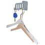 Jeffergarden Clothes Hanger Wall Mounted 4Hole Clothes Dryer Punch-Free Adhesive Laundry Rack for Jacket Coat Scarf Hat Leash Keys(Grey)