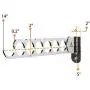 Wallniture Costa Wardrobe Organizer Wall Mounted Clothes Bar - Hanger Holder Organizer - Steel 14.5 Inch Set of 2 Wallniture Costa Wardrobe Organizer Wall Mounted Clothes Bar - Hanger Holder Organizer - Steel 14.5 Inch Set of 2