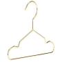 Jetdio 9&amp; Strong Metal Wire Pet Hangers Small Clothes Hangers for Dog Cat, Fit Over Regular Closet Rod, 20 Pack, Gold