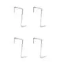 4 Packs Over The Door Hooks, Cubicle Hooks for Hanging, Stainless Steel Heavy Duty Door Hooks for Clothes, Towels, Purse Hanger Hooks for Bathroom, Closet Back of Door Hooks (Sliver) 4 Packs Over The Door Hooks, Cubicle Hooks for Hanging, Stainless Steel Heavy Duty Door Hooks for Clothes, Towels, Purse Hanger Hooks for Bathroom, Closet Back of Door Hooks (Sliver)