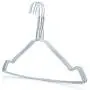 HANGERWORLD 20 Strong 16.1inch Metal 13 Gauge White Wire Remat Clothes Garment Notched Pants Bar Hangers. HANGERWORLD 20 Strong 16.1inch Metal 13 Gauge White Wire Remat Clothes Garment Notched Pants Bar Hangers.