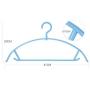 MGMDIAN Wet and Dry semi-Circular Hanger/Rotating Plastic Drying Rack/Non-Slip Non-Marking Clothes Hanging [5/10 Pack] Household Standard Hanger (Color : 6, Quantity : 5)