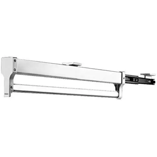 Extendable Closet Rod Pull Out Clothes Hanger Rail Adjustable Wardrobe Clothing Rail (Size : 600mm)