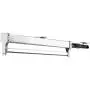 Extendable Closet Rod Pull Out Clothes Hanger Rail Adjustable Wardrobe Clothing Rail (Size : 600mm)