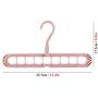 10pcs Random Color Non-Slip Plastic Clothes Hanger Storage Rack Holder Wardrobe Closet Organizer Clothing Space Saving Hanging Hooks