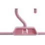 GloryMM 5 Pcs Skirt Hangers with Clips Plastic Non-Slip Clothes Hanger Portable Stackable Pants Rack Multifunctional Closet Organizing,Pink