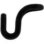 Hanger Hooks, Cascading Clothes Hanger Connector Flocking Mini Hooks for Clothing Closet Storage-Black 50-Pack